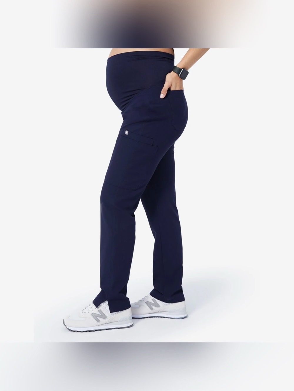 Figs Navy Yola Maternity Scrub Pants Size MT